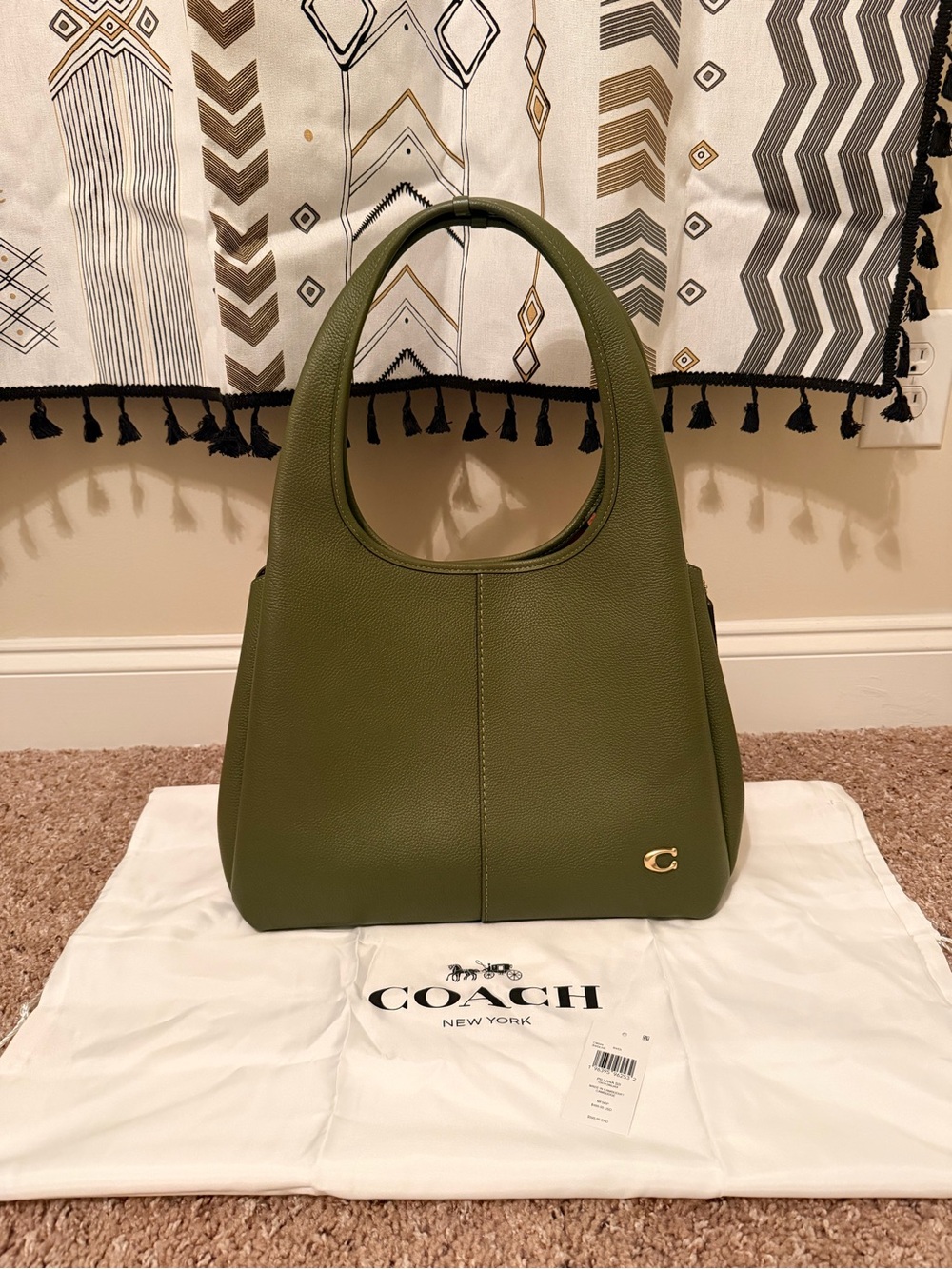 Coach Large Lana Bag in Olive - Picture 4 of 11